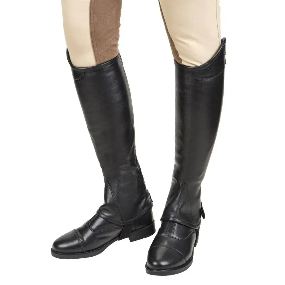 Lettia Adult London Leather Half Chaps - Breeches.com - Flyclothing LLC