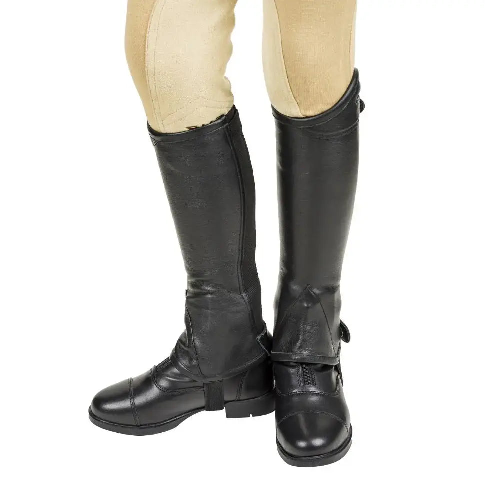 Lettia Children's London Leather Half Chaps - Breeches.com - Flyclothing LLC