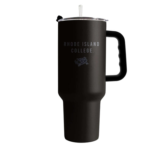Rhode Island 40oz Black Tonal Powder Coat Tumbler - Logo Brands - Flyclothing LLC