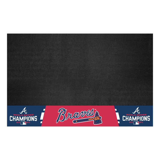 Atlanta Braves 2021 MLB World Series Champions Vinyl Grill Mat - 26in. x 42in. - Atlanta Braves