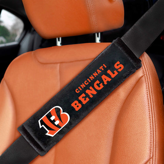 Cincinnati Bengals Embroidered Seatbelt Pad - 2 Pieces - Cincinnati Bengals