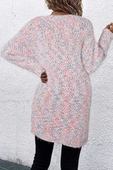 Pocketed Open Front Long Sleeve Cardigan - Trendsi - Flyclothing LLC