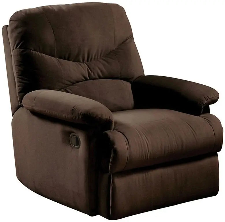 35" Chocolate Microfiber Recliner - Homeroots - Flyclothing LLC