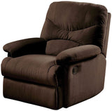 35" Chocolate Microfiber Recliner - Homeroots