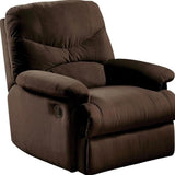 35" Chocolate Microfiber Recliner - Homeroots