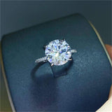 5 Carat Moissanite 925 Sterling Silver Ring - Trendsi - Flyclothing LLC