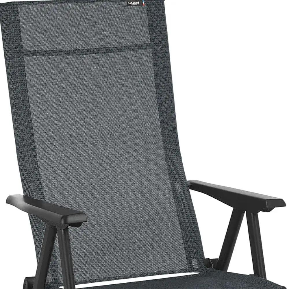 24" Gray and Black Steel Outdoor Arm Chair - Homeroots - Flyclothing LLC