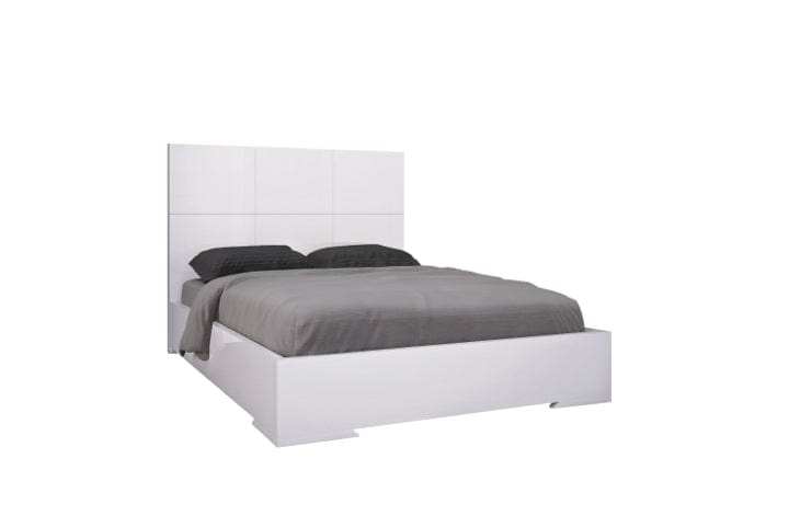 White Stainless Steel King Bed Frame - Homeroots - Flyclothing LLC