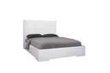 White Stainless Steel King Bed Frame - Homeroots