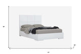 White Stainless Steel King Bed Frame - Homeroots - Flyclothing LLC
