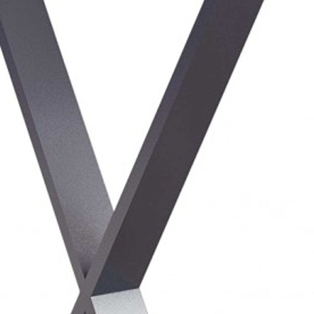 27" White and Silver Writing Desk - Homeroots - Flyclothing LLC