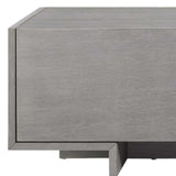 73" Gray Wood Cabinet Enclosed Storage TV Stand - Homeroots