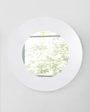 40" White Round Framed Accent Mirror - Homeroots - Flyclothing LLC