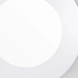 40" White Round Framed Accent Mirror - Homeroots