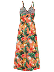 Twisted Printed V-Neck Cami Dress - Trendsi
