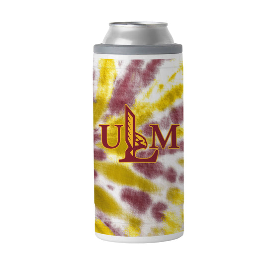 Louisiana Monroe 12oz Tie Dye Slim Can Coolie - Logo Brands - Flyclothing LLC
