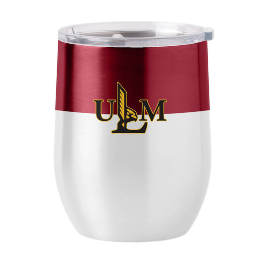 LA Monroe 16oz Colorblock Stainless Curved Beverage - Logo Brands - Flyclothing LLC