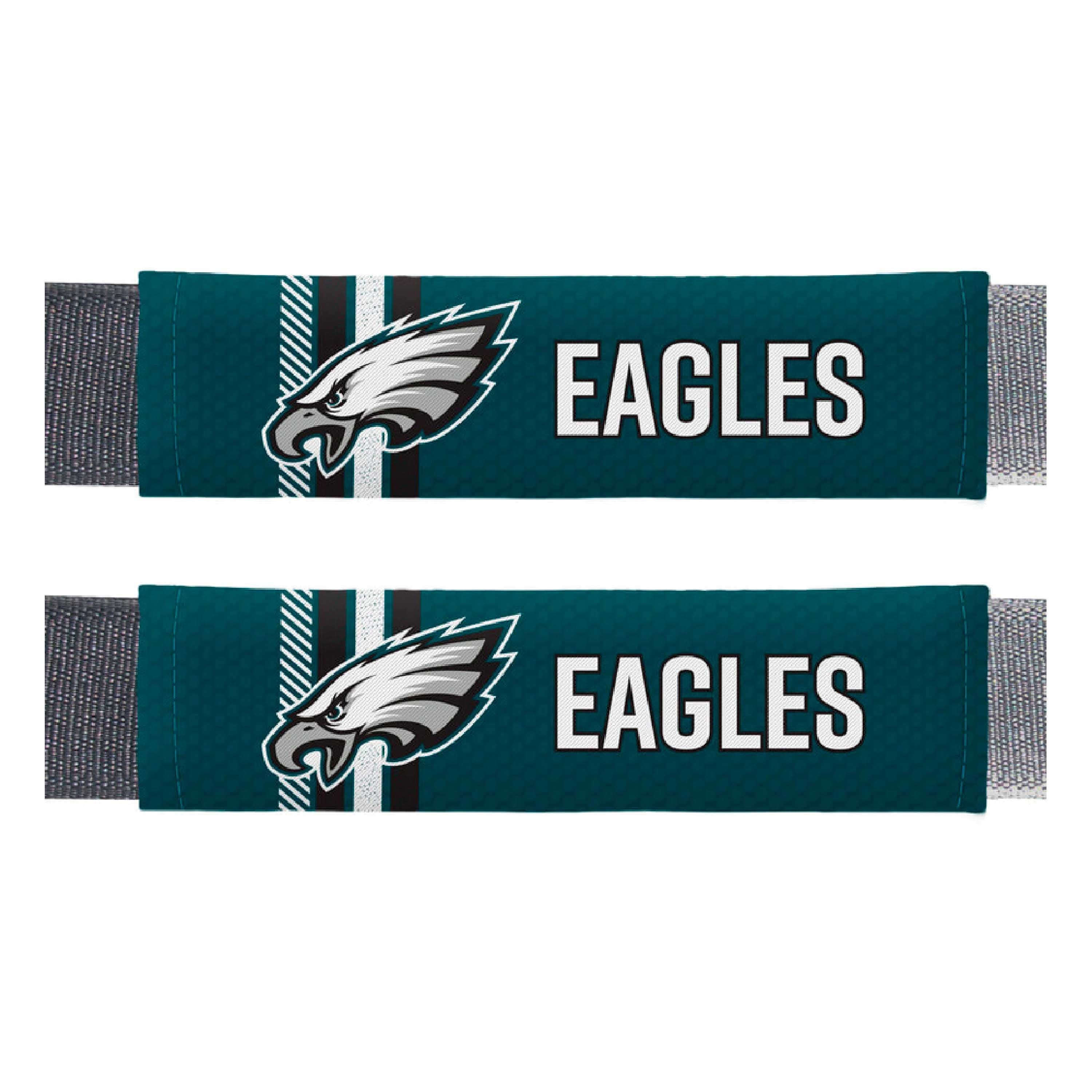 Philadelphia Eagles Team Color Rally Seatbelt Pad - 2 Pieces - Philadelphia Eagles