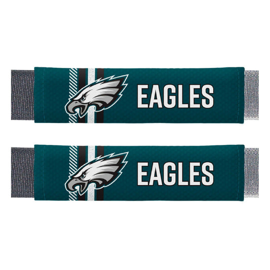 Philadelphia Eagles Team Color Rally Seatbelt Pad - 2 Pieces - Philadelphia Eagles