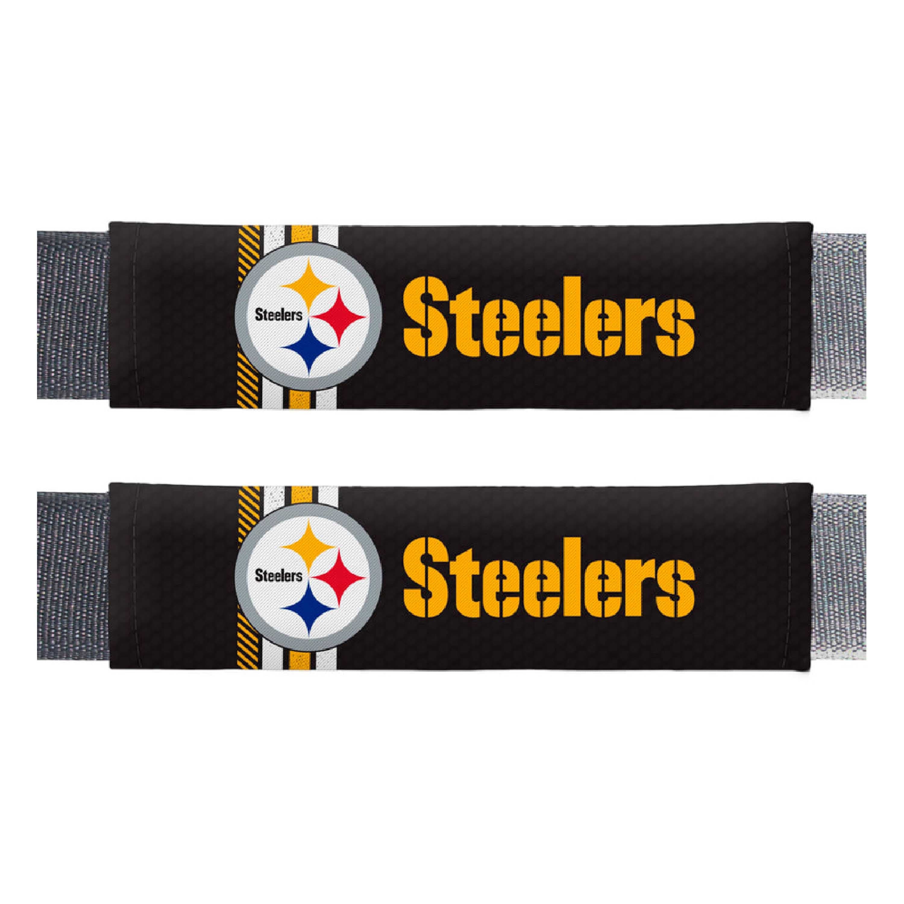 Pittsburgh Steelers Team Color Rally Seatbelt Pad - 2 Pieces - Pittsburgh Steelers