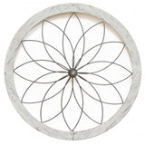 Distressed Chic Flower Metal And Wood Wall Decor - Homeroots - Flyclothing LLC