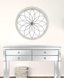 Distressed Chic Flower Metal And Wood Wall Decor - Homeroots - Flyclothing LLC