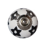 1.5" X 1.5" X 1.5" White Silver And Gray Knobs 8 Pack - Homeroots
