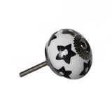1.5" X 1.5" X 1.5" White Silver And Gray Knobs 8 Pack - Homeroots