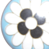 Charming Light Blue And Black Set Of 8 Knobs - Homeroots