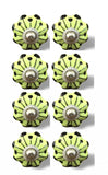 1.5" X 1.5" X 1.5" Lemon Black And Silver  Knobs 8 Pack - Homeroots