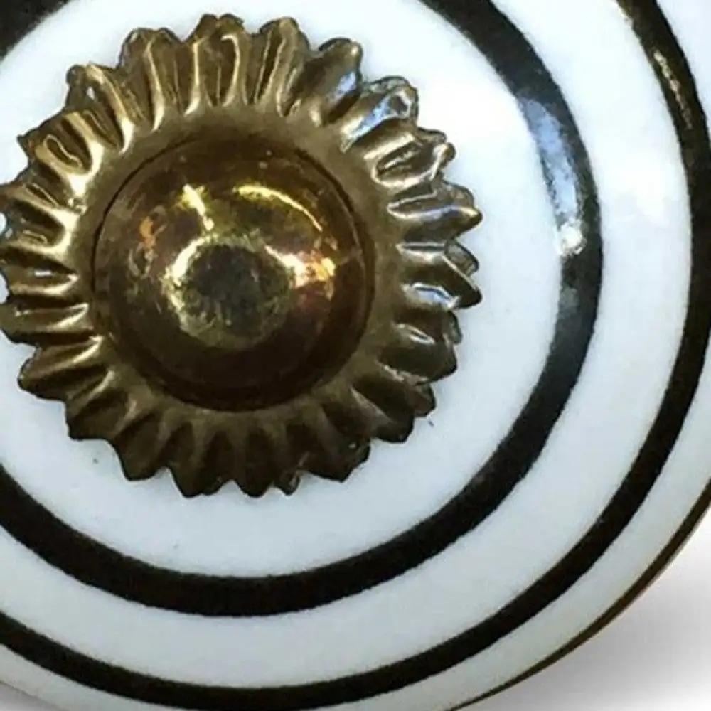 1.5" X 1.5" X 1.5" Hues Of Bronze White And Black Knobs 8 Pack - Homeroots - Flyclothing LLC