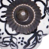 1.5" X 1.5" X 1.5" White Black And Gold  Knobs 12 Pack - Homeroots
