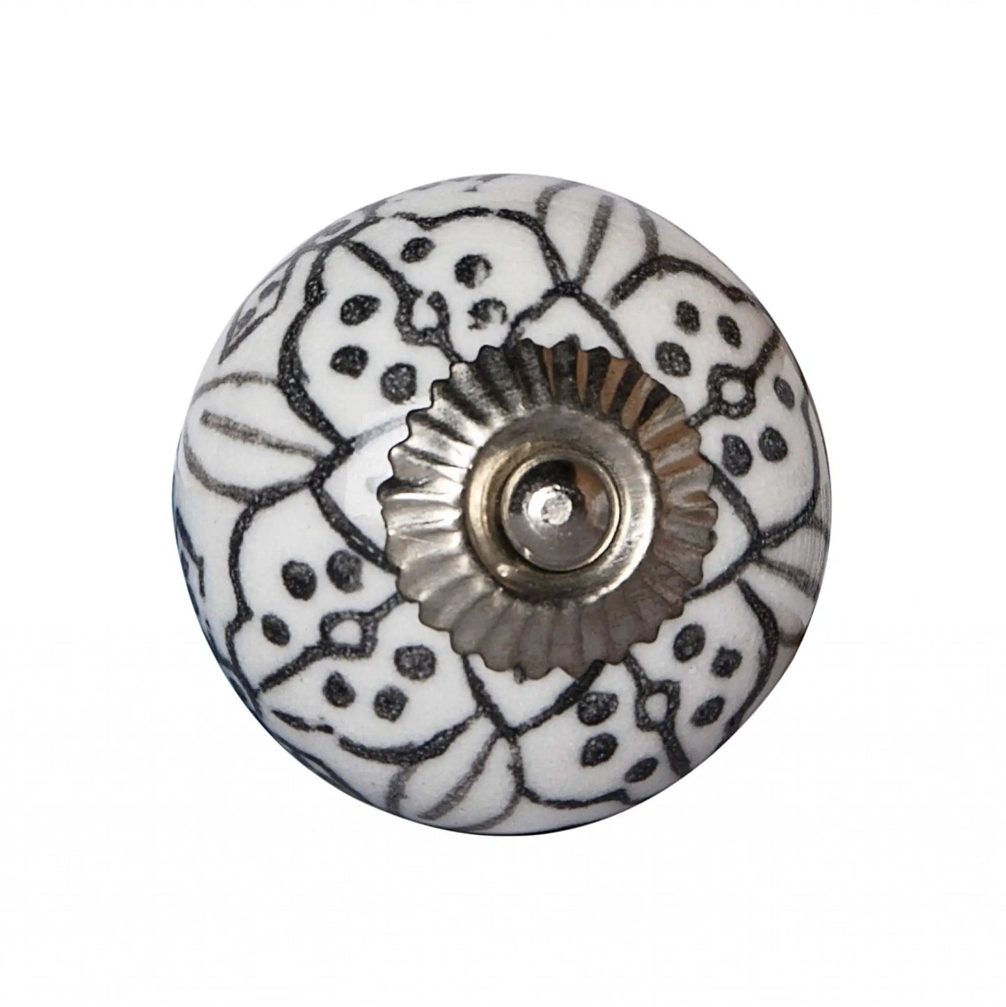 1.5" X 1.5" X 1.5" Black Gray And Silver Knobs 12 Pack - Homeroots - Flyclothing LLC