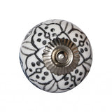 1.5" X 1.5" X 1.5" Black Gray And Silver  Knobs 12 Pack - Homeroots