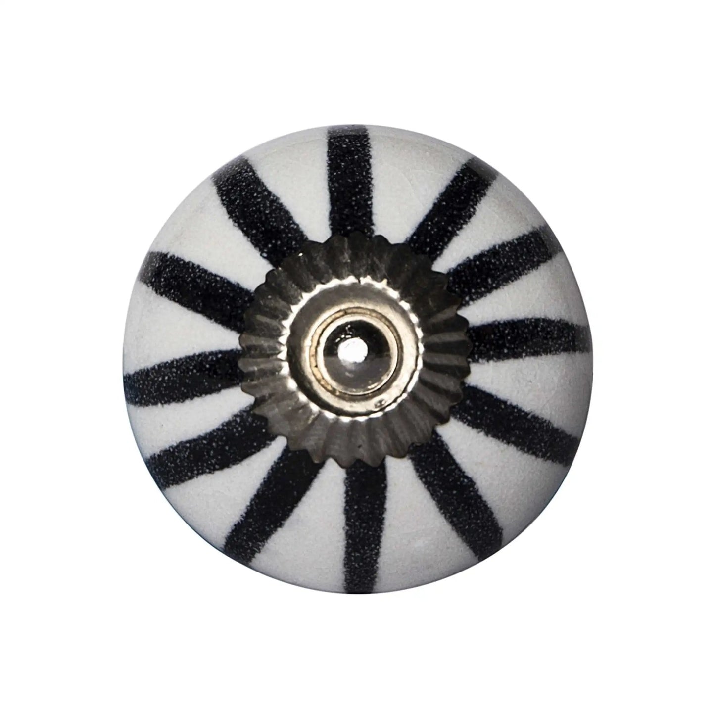 1.5" X 1.5" X 1.5" White Black And Silver Knobs 12 Pack - Homeroots - Flyclothing LLC