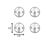1.5" X 1.5" X 1.5" White Black And Gold Knobs 12 Pack - Homeroots - Flyclothing LLC