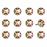 1.5" X 1.5" X 1.5" Yellow Blue And Red  Knobs 12 Pack - Homeroots