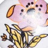 Floral White And Pink Set Of 12 Knobs - Homeroots