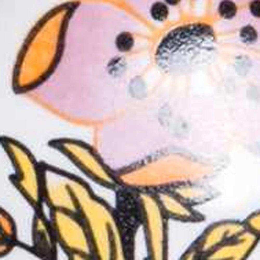 Floral White And Pink Set Of 12 Knobs - Homeroots - Flyclothing LLC