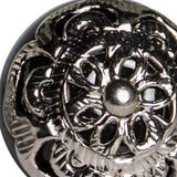 1.5" X 1.5" X 1.5" Black And Chrome  Knobs 12 Pack - Homeroots