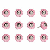 1.5" X 1.5" X 1.5" Pink Silver Asnd Red Knobs 12 Pack - Homeroots