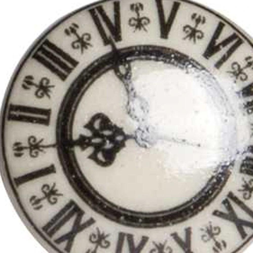 1.5" X 1.5" X 1.5" Cream Black And Gray Knobs 12 Pack - Homeroots - Flyclothing LLC