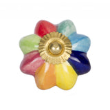 1.5" X 1.5" X 1.5" Green Blue Red And Yellow  Knobs 12 Pack - Homeroots
