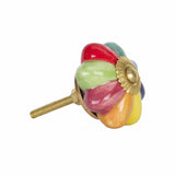 1.5" X 1.5" X 1.5" Green Blue Red And Yellow  Knobs 12 Pack - Homeroots