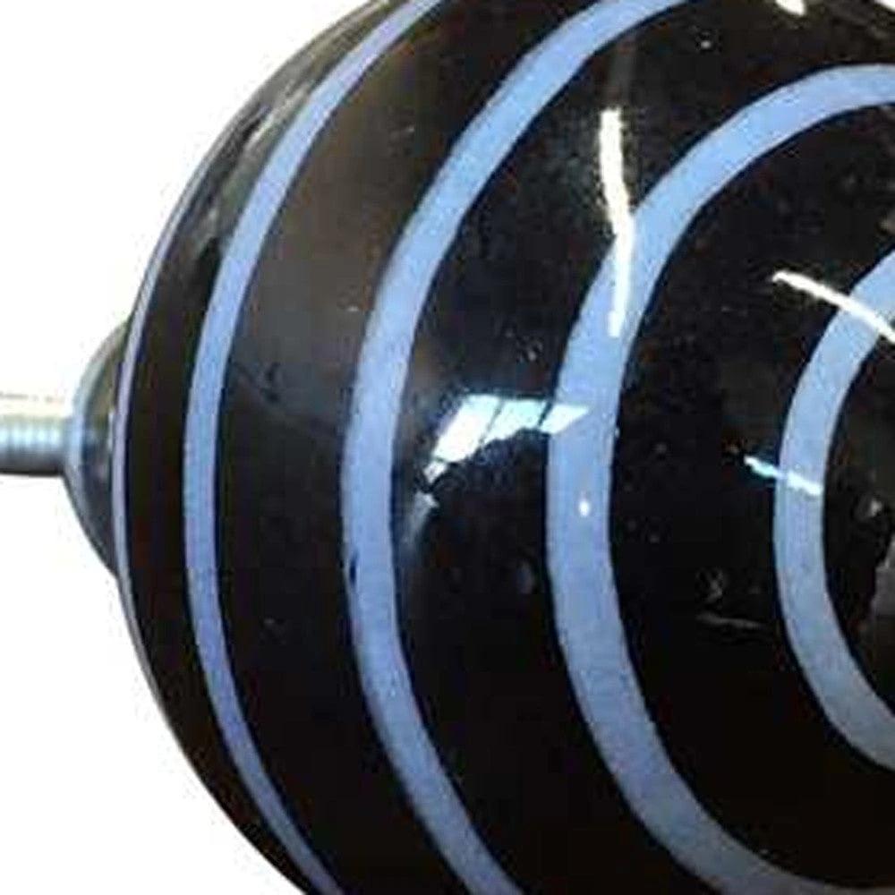 1.5" X 1.5" X 1.5" Black And Light Blue Knobs 12 Pack - Homeroots - Flyclothing LLC