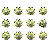 1.5" X 1.5" X 1.5" Yellow Green And Silver Knobs 12 Pack - Homeroots - Flyclothing LLC