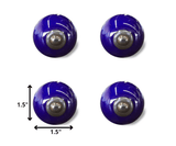 1.5" X 1.5" X 1.5" Navy And Copper  Knobs 12 Pack - Homeroots