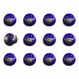 1.5" X 1.5" X 1.5" Navy And Copper  Knobs 12 Pack - Homeroots