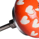 1.5" X 1.5" X 1.5" Hues Of Orange White And Silver  Knobs 8 Pack - Homeroots