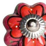 1.5" X 1.5" X 1.5" Pink Red And Green  Knobs 12 Pack - Homeroots